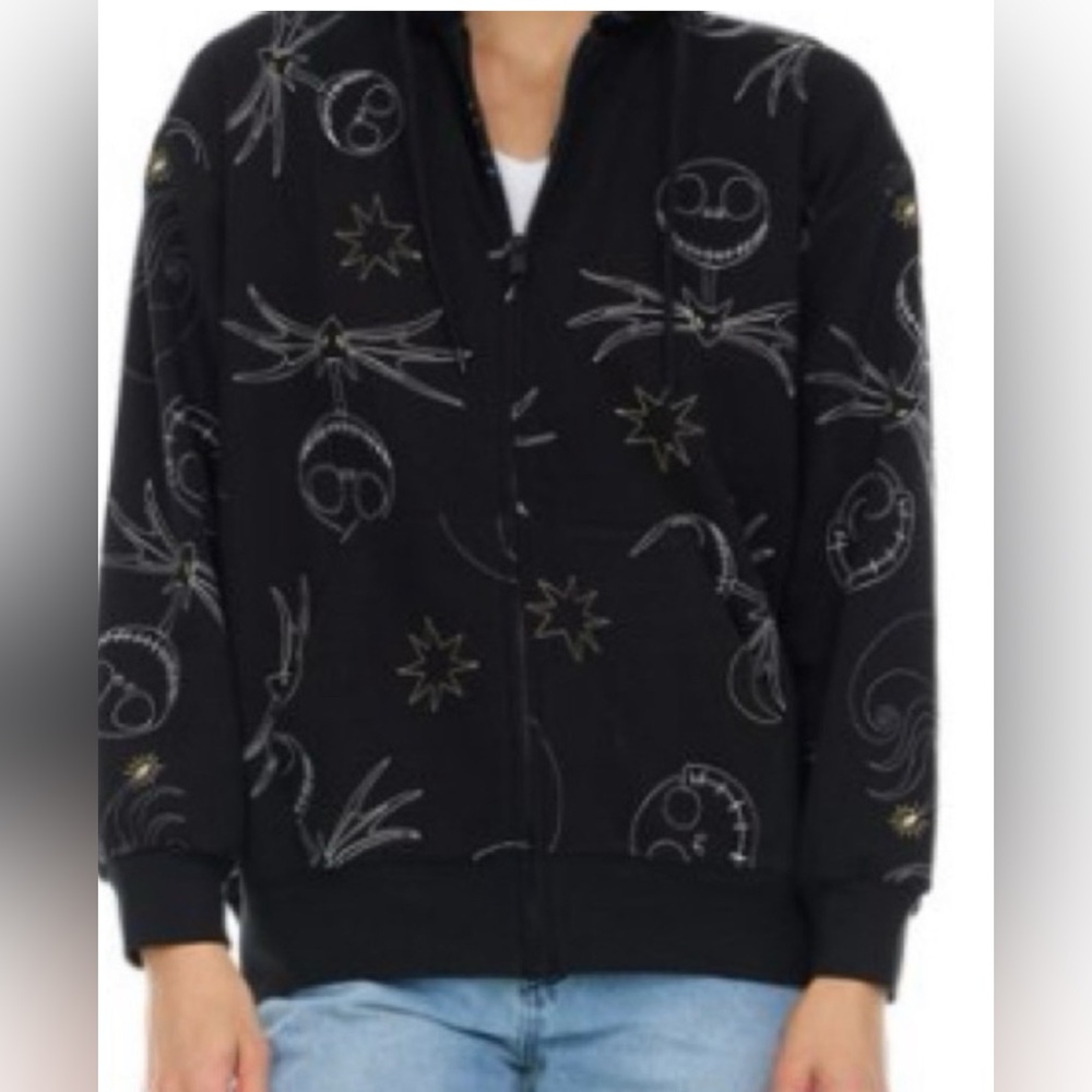 Women’s Disney The Nightmare Before Christmas Embroidered Small Jacket New!!